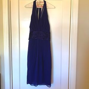 Maggy London Royal Purple Halter dress